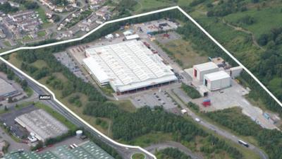 The former fork-lift site is the size of five football pitches