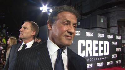 Sylvester Stallone interview with Lizo Mzimba at the 'Creed' premiere