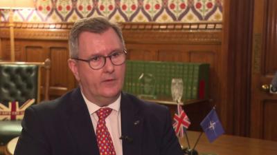 DUP leader Sir Jeffrey Donaldson