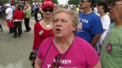 Female supporter of Donald Trump