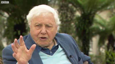 David Attenborough at Kew Gardens