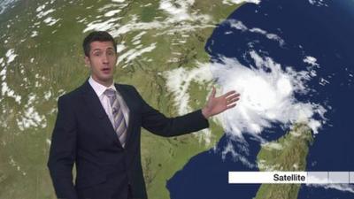 Chris Fawkes with a forecast of the storm position