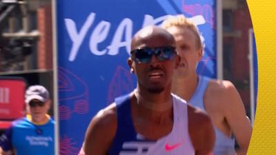 Mo Farah runs at Great Manchester Run 2023