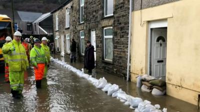 Pentre flooding