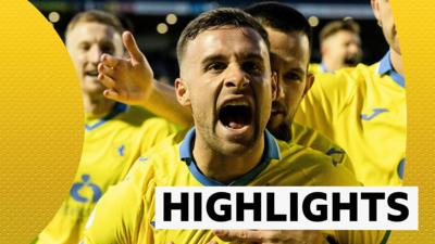 Raith Rovers' Lewis Vaughan scored the only goal