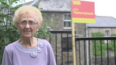 Blaenavon Mayor Phyllis Roberts, 93, has supported Labour all her life.