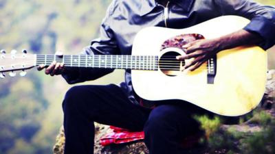 Australian Aboriginal singer Dr G Yunupingu