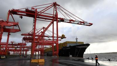 Liverpool container docks