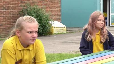 Two schoolgirls