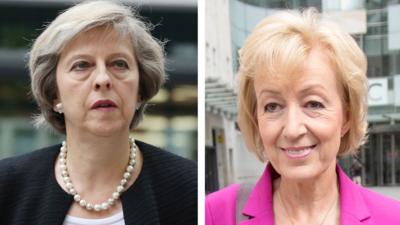 Theresa May and Andrea Leadsom