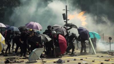 young protesters