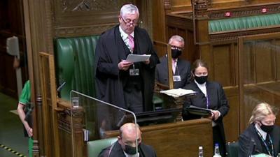 Speaker Lindsay Hoyle in the Commons