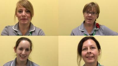 Four of the Macmillan palliative care nurses