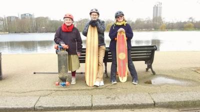 The Very Old Skateboarders.