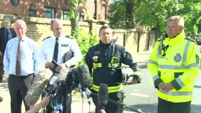 Emergency services give press conference