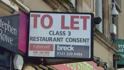 'To let' sign