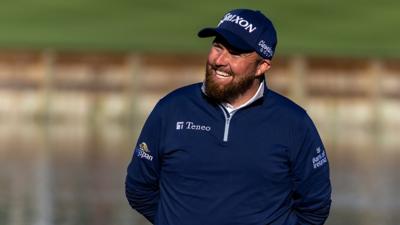 Shane Lowry celebrates