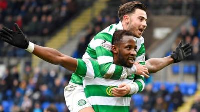 Moussa Dembele scores Celtic's fifth