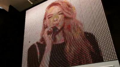 A screen made from thread