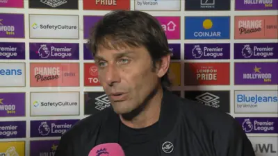 Brentford 0-0 Tottenham Hotspur: Spurs boss Antonio Conte left