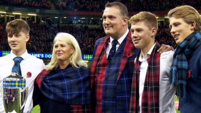 Doddie Weir with his family