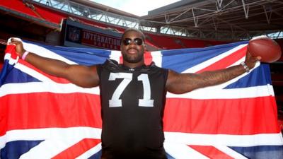 Manchester born Menelik Watson talks American Football