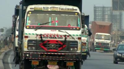 Haulage truck in India