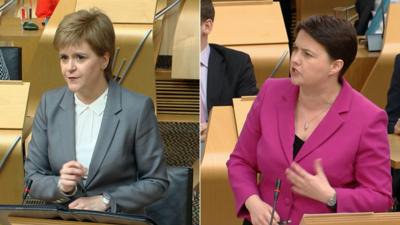 Nicola Sturgeon and Ruth Davidson