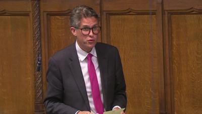 Sir Gavin Williamson speaking in the House of Commons