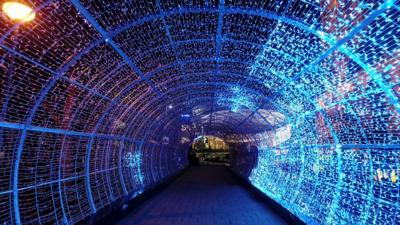 Norwich tunnel of light