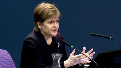 Nicola Sturgeon at the UK Covid Inquiry in Edinburgh