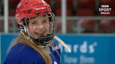 Welsh teenage ice hockey star Charlotte Harris