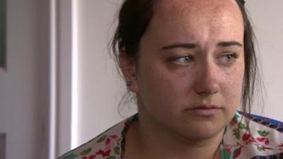 19-year-old Becky Catterick who survived the Tunisia beach attack