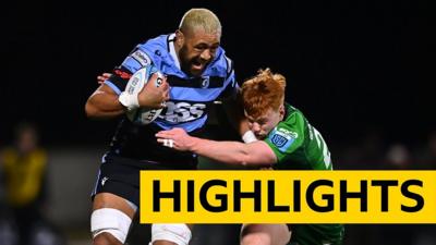 Taulupe Faletau on the ball for Cardiff