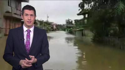 BBC Weather Chris Fawkes looks at Tropical Storm Kai-tak