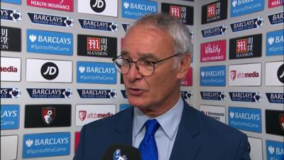 Leicester City manager Claudio Ranieri