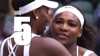 Serena Williams with her sister Venus