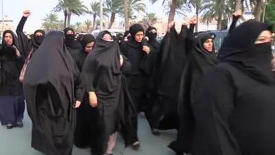 Women in Bahrain marching over death of Sheikh Nimr al-Nimr