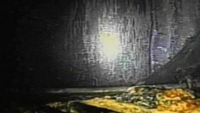 Still from robot camera inside Fukushima reactor