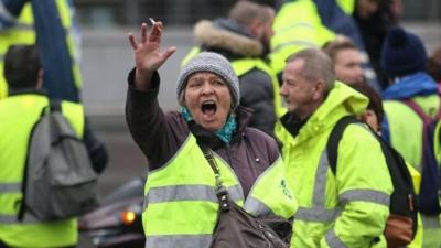 'yellow vest' protester