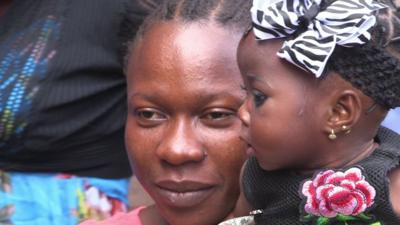 A Nigerian mother with her child