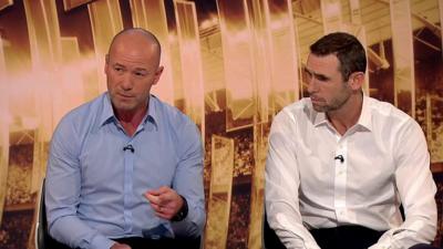 Alan Shearer and Martin Keown