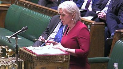 Nadine Dorries in the House of Commons