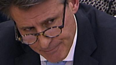 IAAF President Lord Coe quizzed over his record