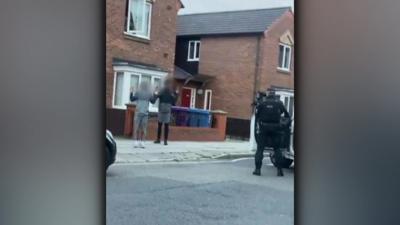 Footage of stop and search in Liverpool