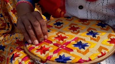 Phulkari embroidery