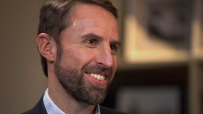 Gareth Southgate smiles