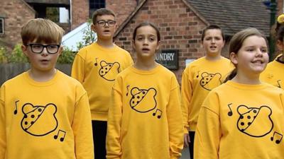 Children perform at Blists Hill