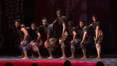 QDance group performing in Nigeria