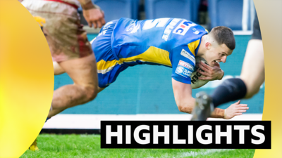 Leeds' Ash Handley scores against Catalans